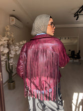 Load image into Gallery viewer, Fringes Faux Leather Jacket