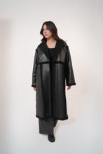 Load image into Gallery viewer, Premium Fur leather- long coat in Black