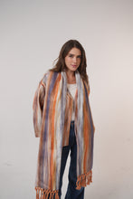 Load image into Gallery viewer, Pure wool jacket with Shawl in beige