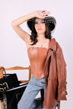 Load image into Gallery viewer, Leather corset