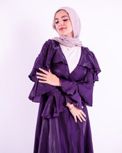 Load image into Gallery viewer, Ruffles wrapped dress in Purple