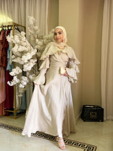 Load image into Gallery viewer, ruffles wrapped Dress in beige