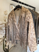 Load image into Gallery viewer, Fringes Faux Leather Jacket