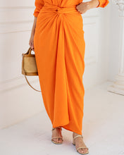 Load image into Gallery viewer, Monochrome Shirt & Wrapped Skirt Set