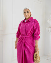 Load image into Gallery viewer, Monochrome Shirt & Wrapped Skirt Set