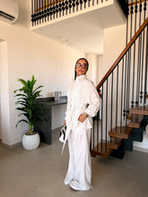 Load image into Gallery viewer, Pinstripe linen wrap Set