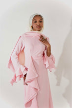 Load image into Gallery viewer, Flowy Side ruffle dress in Pink