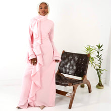 Load image into Gallery viewer, Flowy Side ruffle dress in Pink
