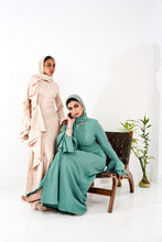 Load image into Gallery viewer, Flowy side ruffle dress in Teal