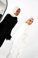 Load image into Gallery viewer, Flowy side ruffle dress in White