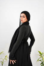 Load image into Gallery viewer, Amwaj gown in Black with cover chest