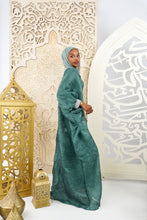 Load image into Gallery viewer, Emerald Organza Plissé Kaftan