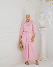 Load image into Gallery viewer, Monochrome Shirt & Wrapped Skirt Set