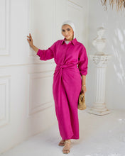 Load image into Gallery viewer, Monochrome Shirt & Wrapped Skirt Set