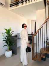 Load image into Gallery viewer, Pinstripe linen wrap Set