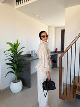 Load image into Gallery viewer, Pinstripe linen wrap Set