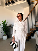Load image into Gallery viewer, Pinstripe linen wrap Set