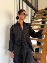 Load image into Gallery viewer, Pinstripe linen wrap Set