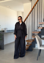 Load image into Gallery viewer, Pinstripe linen wrap Set