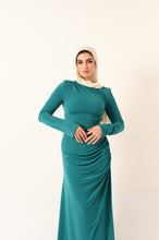 Load image into Gallery viewer, Rouched Side Dress in Teal