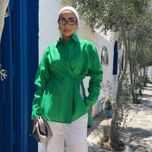 Load image into Gallery viewer, Pure Linen oversized-Shirt