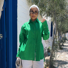 Load image into Gallery viewer, Pure Linen oversized-Shirt