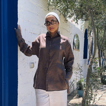 Load image into Gallery viewer, Pure Linen oversized-Shirt