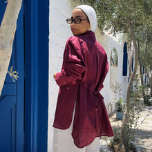 Load image into Gallery viewer, Pure Linen oversized-Shirt