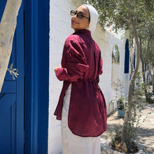 Load image into Gallery viewer, Pure Linen oversized-Shirt