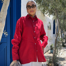Load image into Gallery viewer, Pure Linen oversized-Shirt