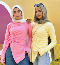 Load image into Gallery viewer, Asymmetrical Rouched side Top