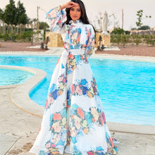 Load image into Gallery viewer, Offwhite Floral Chiffion dress