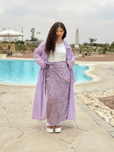 Load image into Gallery viewer, Wrapped satin patterned skirt