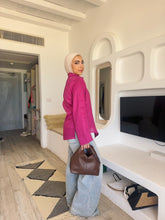 Load image into Gallery viewer, Pure linen High-Low shirt hi