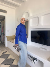 Load image into Gallery viewer, Pure linen High-Low shirt hi