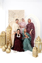 Load image into Gallery viewer, Pearl Organza Plissé Kaftan