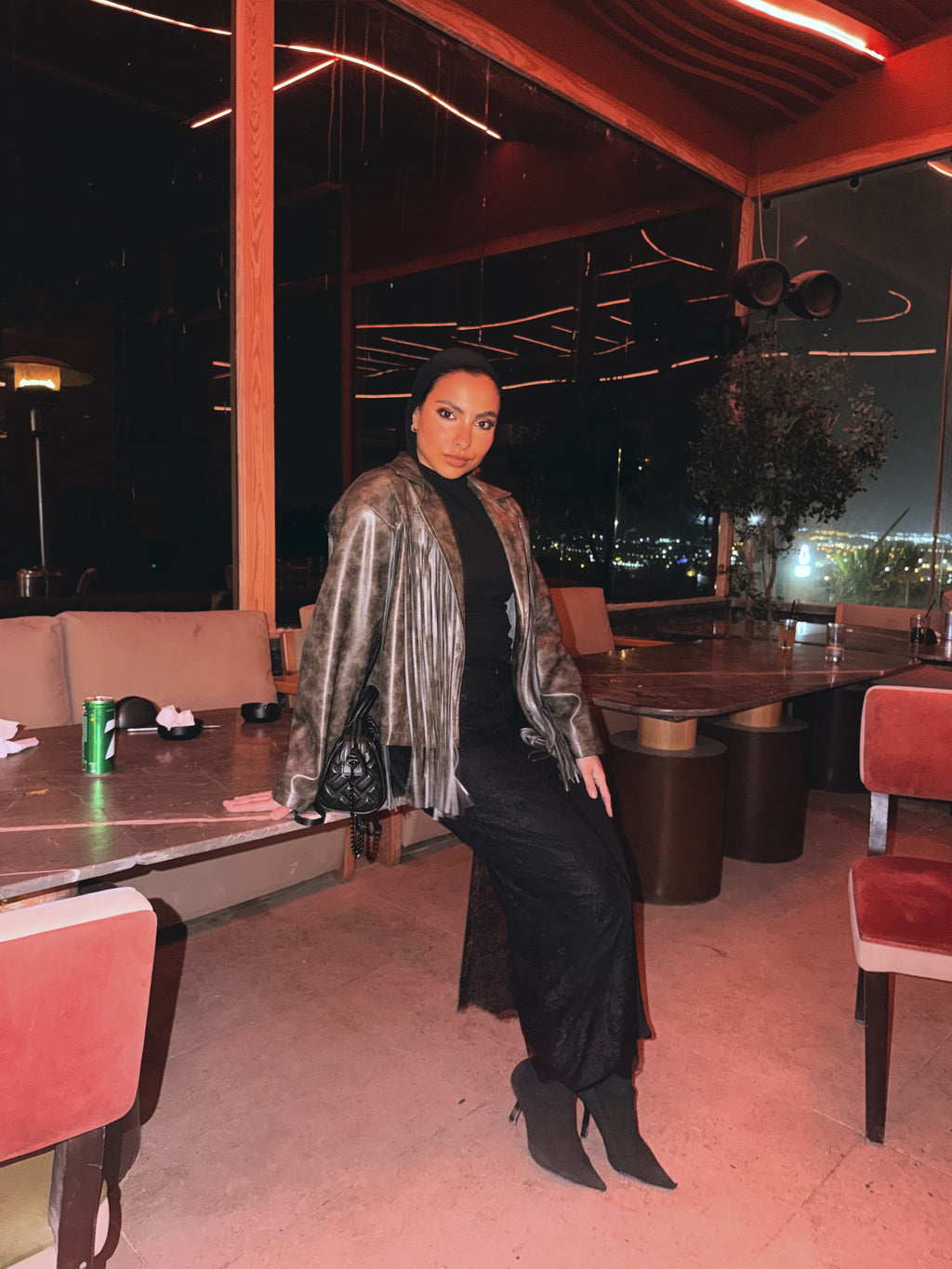 Fringes Faux Leather Jacket