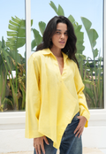 Pure linen High-Low shirt