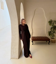 Load image into Gallery viewer, twisted knot maxi dress in Brown
