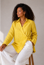 Load image into Gallery viewer, Pure linen High-Low shirt
