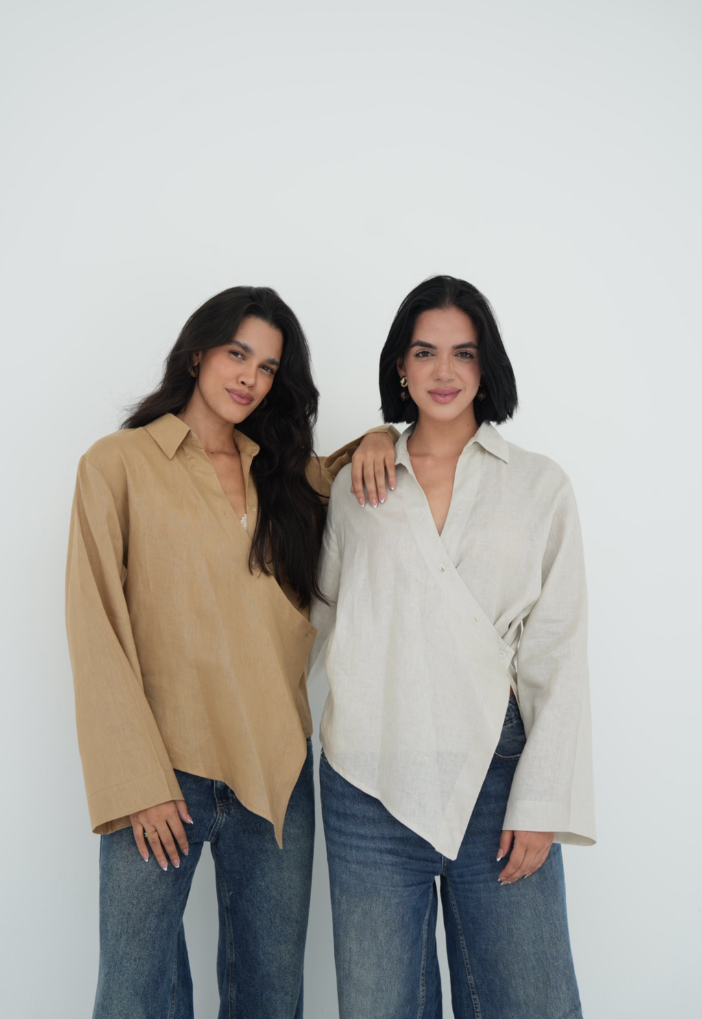 Pure linen High-Low shirt