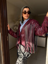 Load image into Gallery viewer, Fringes Faux Leather Jacket
