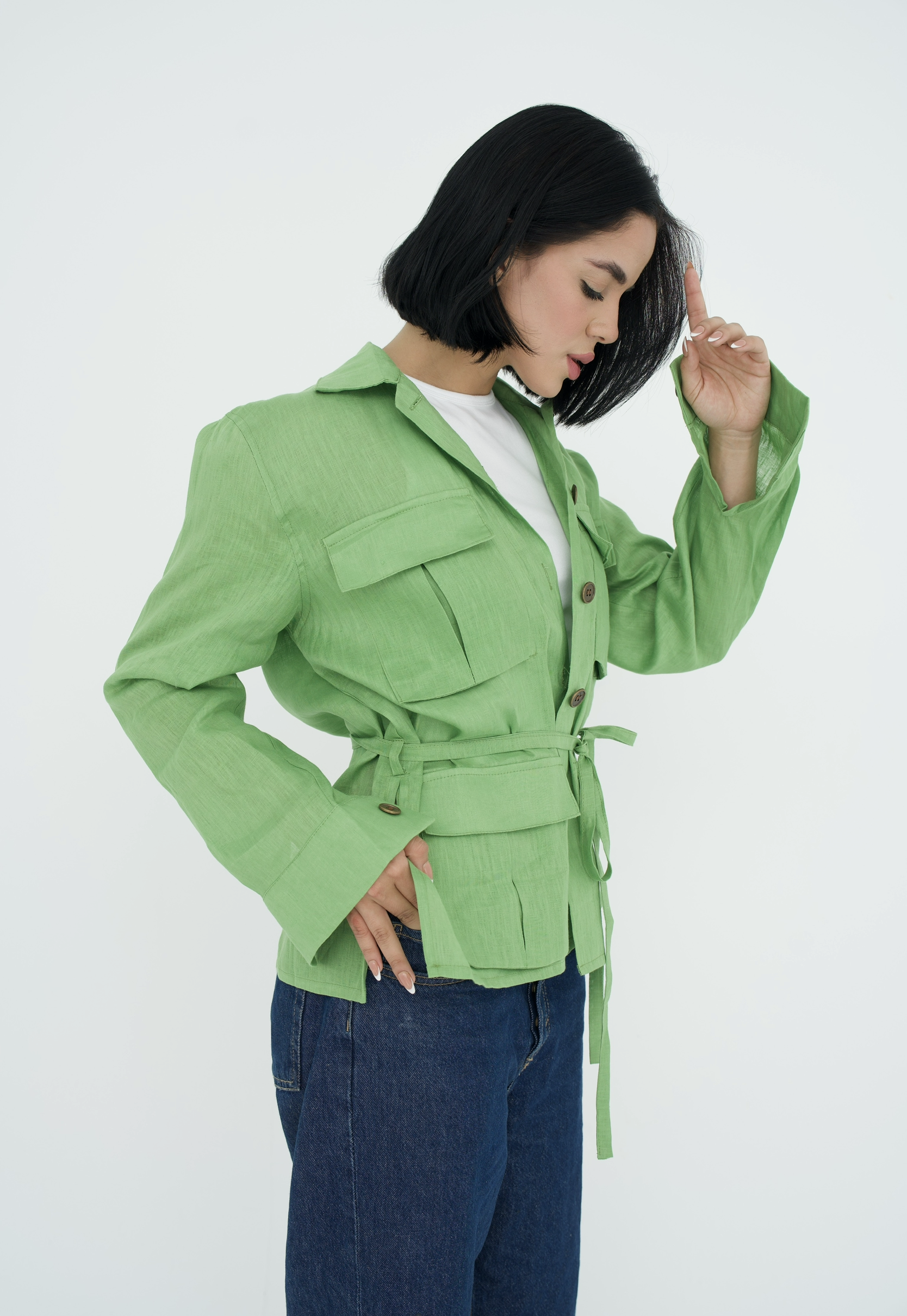 Cargo Linen Shirt