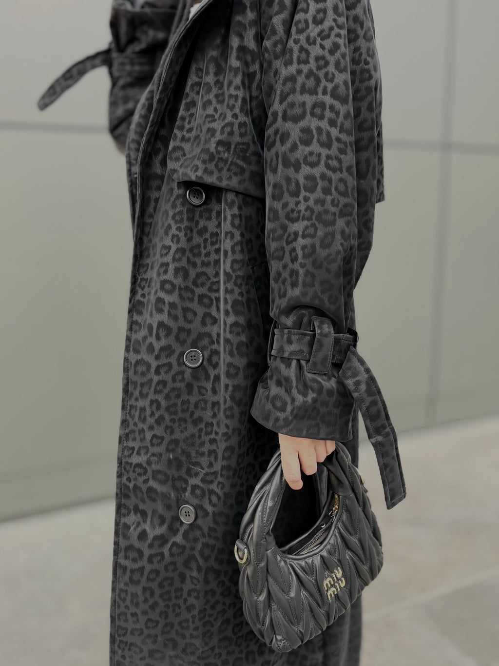 Waterproof Leopard print Long coat