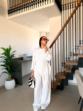 Load image into Gallery viewer, Pinstripe linen wrap Set
