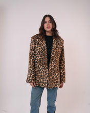 Load image into Gallery viewer, Leopard Statement Blazer Coat
