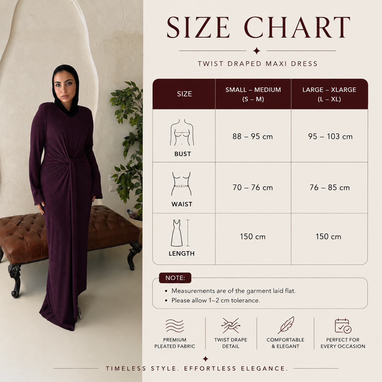 Twisted knot maxi dress in purple