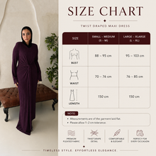 Load image into Gallery viewer, Twisted knot maxi dress in purple
