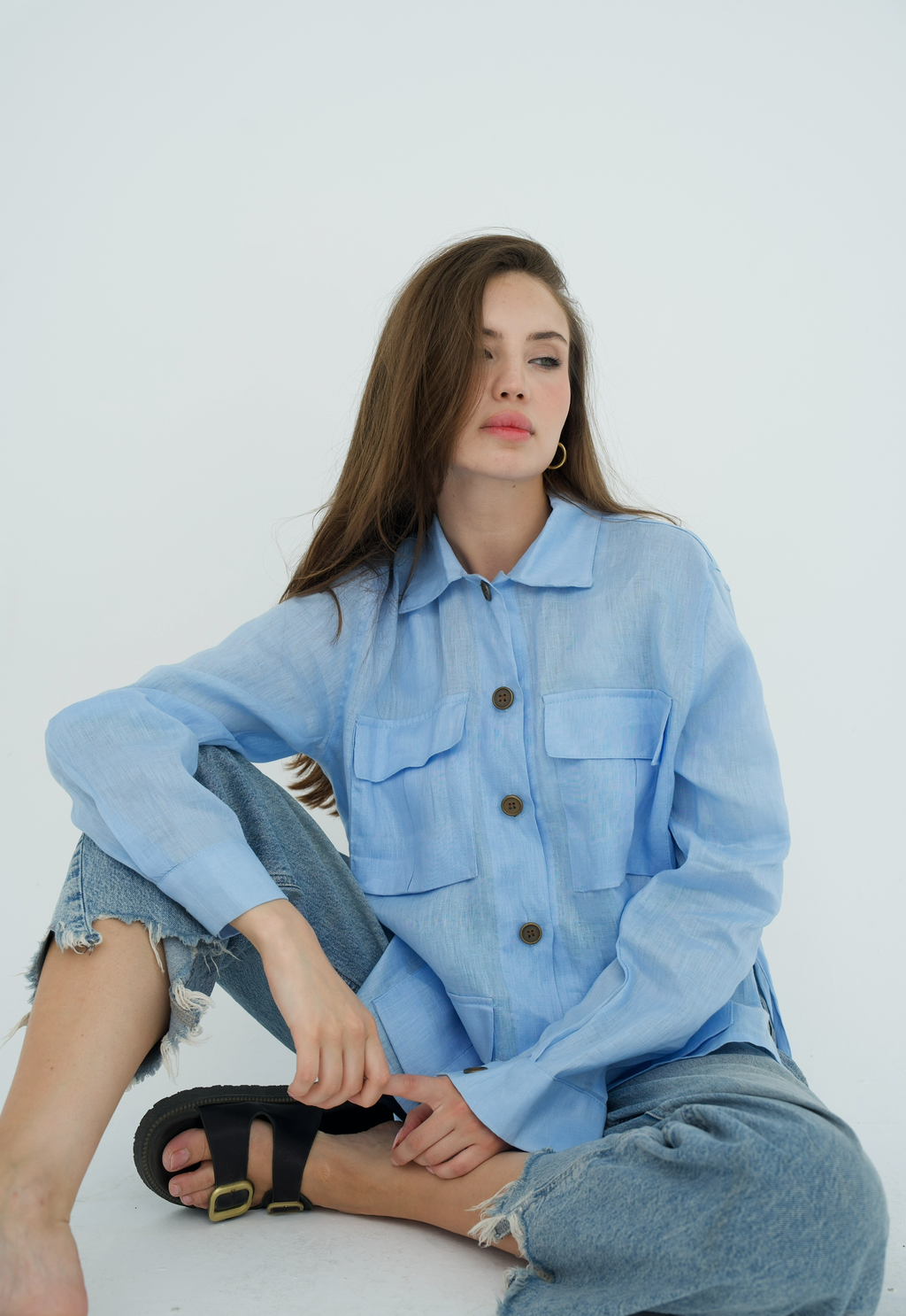 Cargo Linen Shirt