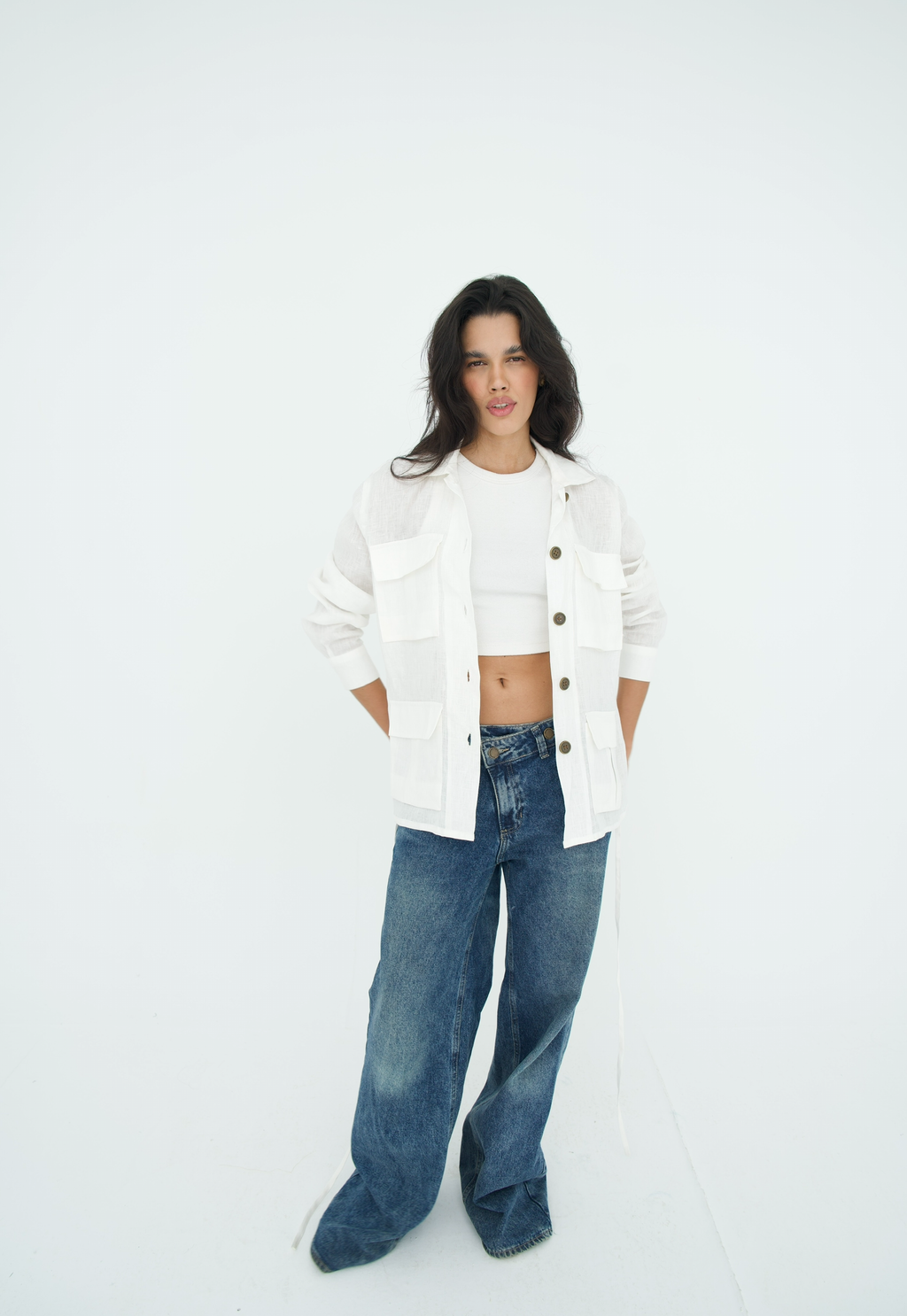 Cargo Linen Shirt